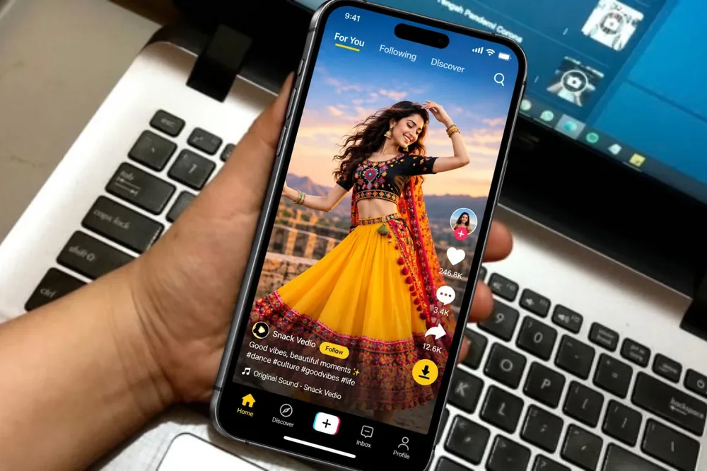 Kirim link video Snack Video dari HP ke laptop untuk diunduh di PC