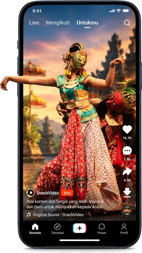 Langkah 1: salin tautan video dari aplikasi Snack Video